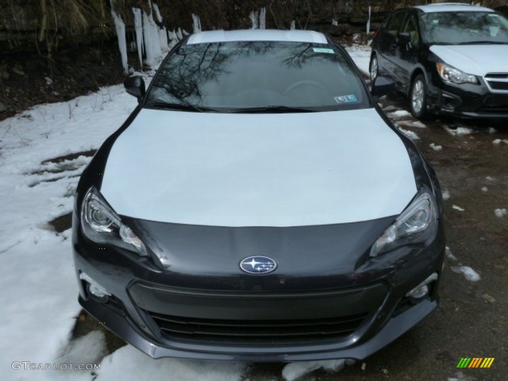 2013 BRZ Limited - Dark Grey Metallic / Black Leather/Alcantara photo #8