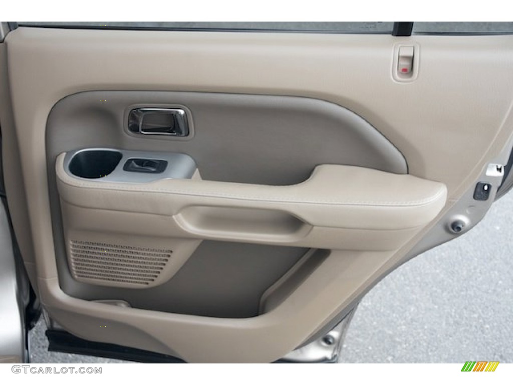 2006 Honda Pilot EX-L 4WD Saddle Door Panel Photo #78078650