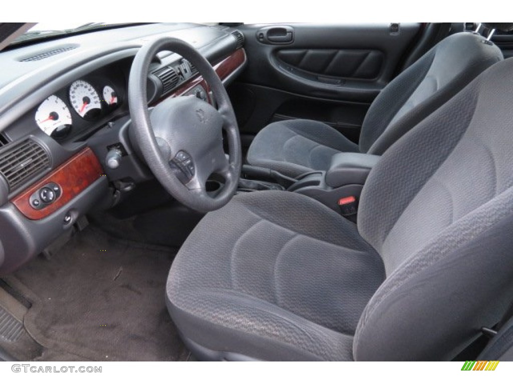 Dark Slate Gray Interior 2002 Dodge Stratus SE Sedan Photo #78078893