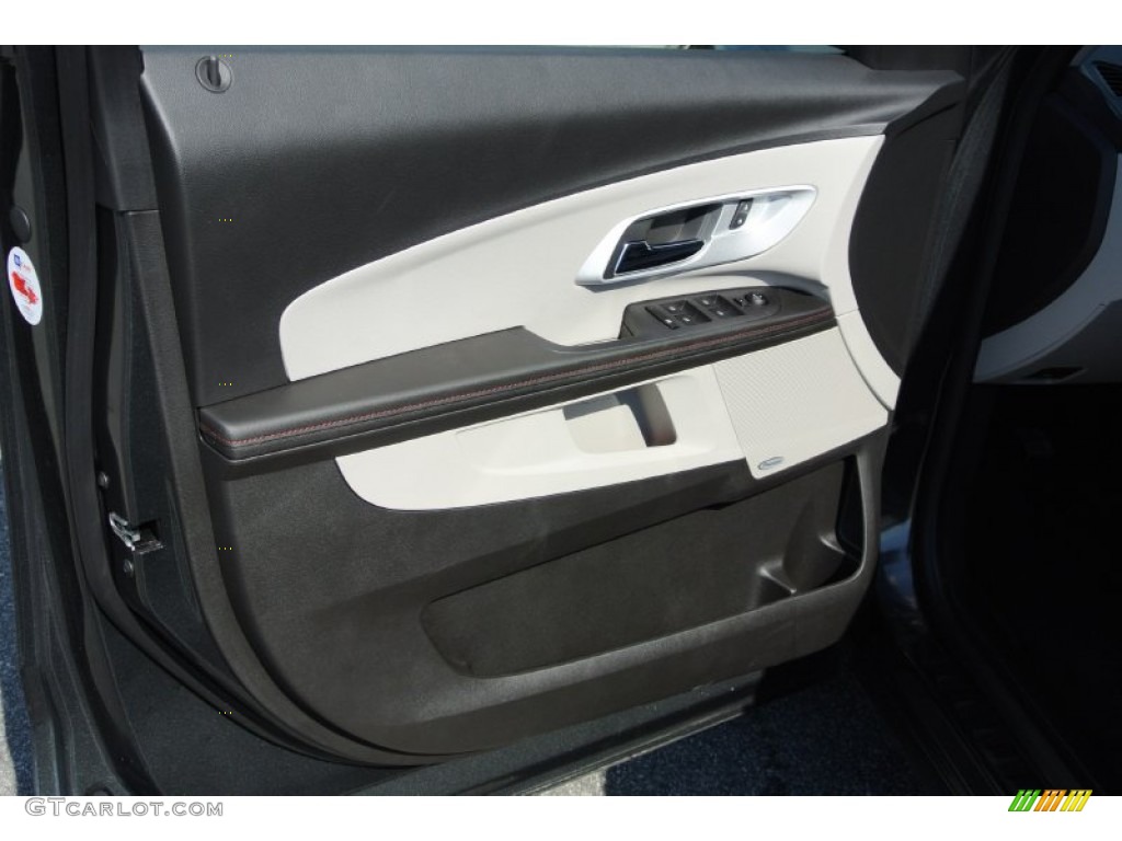 2013 Chevrolet Equinox LTZ Light Titanium/Jet Black Door Panel Photo #78078942
