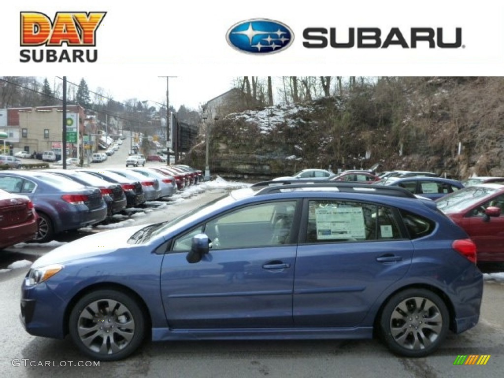 2013 Impreza 2.0i Sport Limited 5 Door - Marine Blue Pearl / Black photo #1