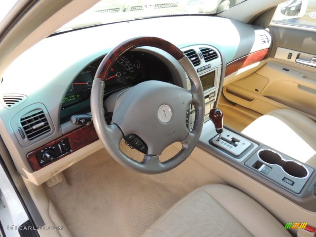 Beige Interior 2006 Lincoln LS V8 Photo #78079670