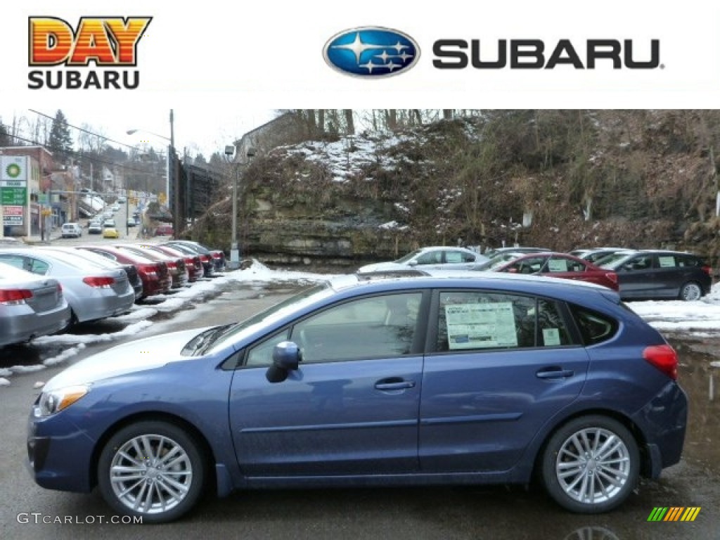 2013 Impreza 2.0i Premium 5 Door - Marine Blue Pearl / Black photo #1