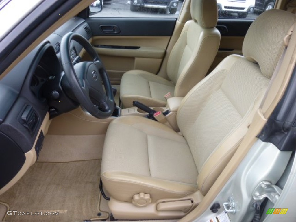 2005 Forester 2.5 X - Champagne Gold Opalescent / Beige photo #7