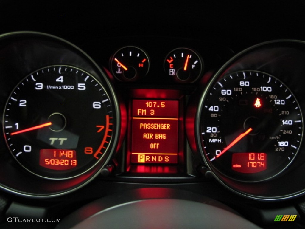 2008 Audi TT 3.2 quattro Roadster Gauges Photo #78082283