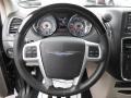 Black/Light Graystone 2012 Chrysler Town & Country Limited Steering Wheel