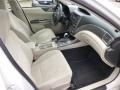  2011 Impreza 2.5i Premium Sedan Ivory Interior