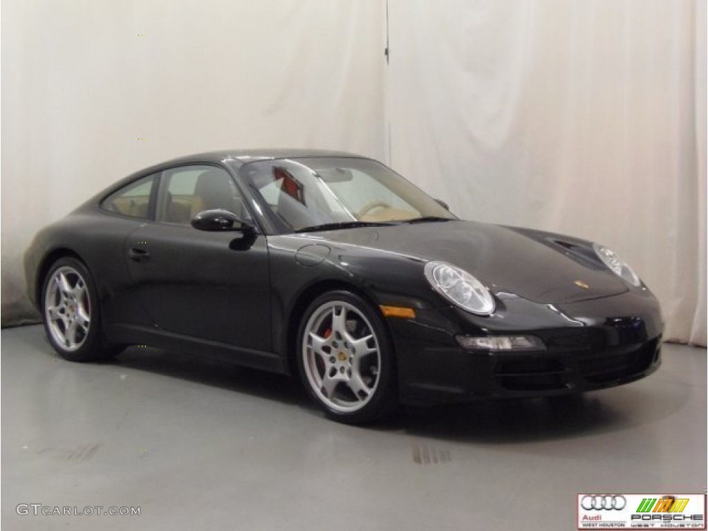 2007 911 Carrera S Coupe - Dark Olive Metallic / Sand Beige photo #2