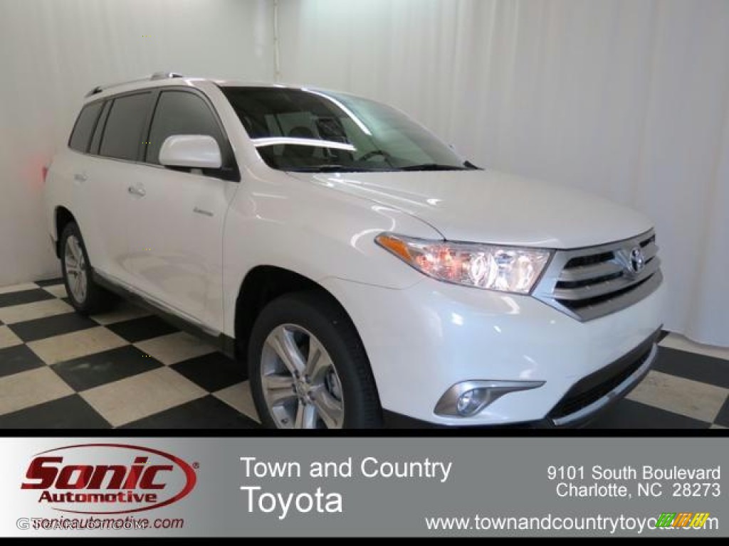 2013 Highlander Limited - Blizzard White Pearl / Sand Beige photo #1