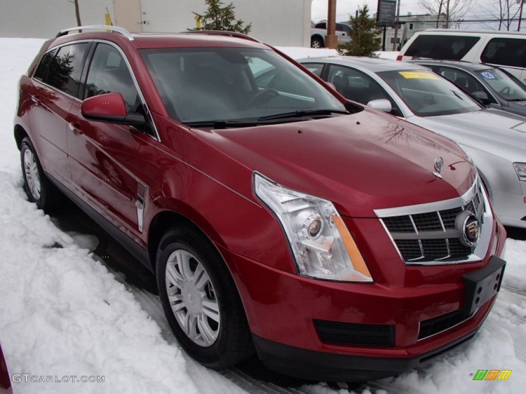 Crystal Red Tintcoat 2010 Cadillac SRX 4 V6 AWD Exterior Photo #78086867