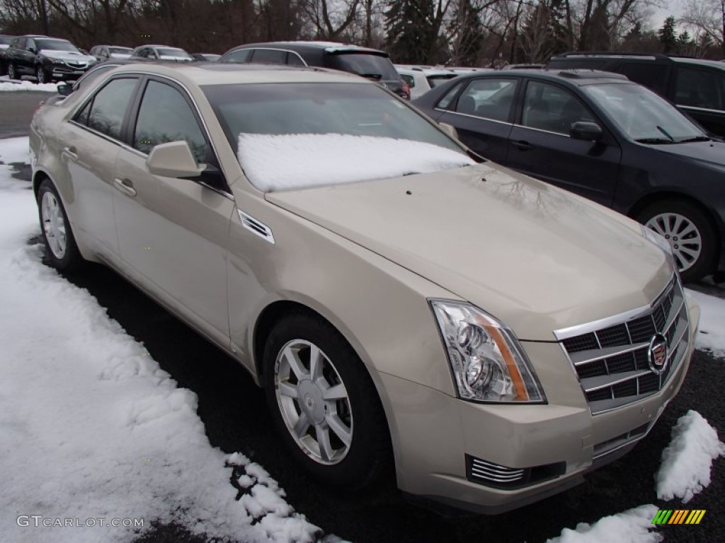 2008 CTS 4 AWD Sedan - Gold Mist / Cashmere/Cocoa photo #1