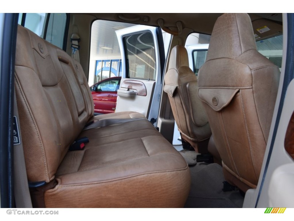 2003 Ford F250 Super Duty King Ranch Crew Cab 4x4 Rear Seat Photo #78087047