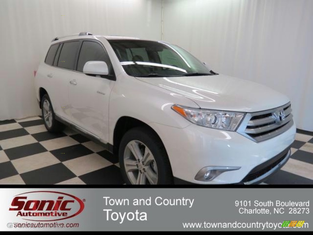 2013 Highlander Limited - Blizzard White Pearl / Sand Beige photo #1