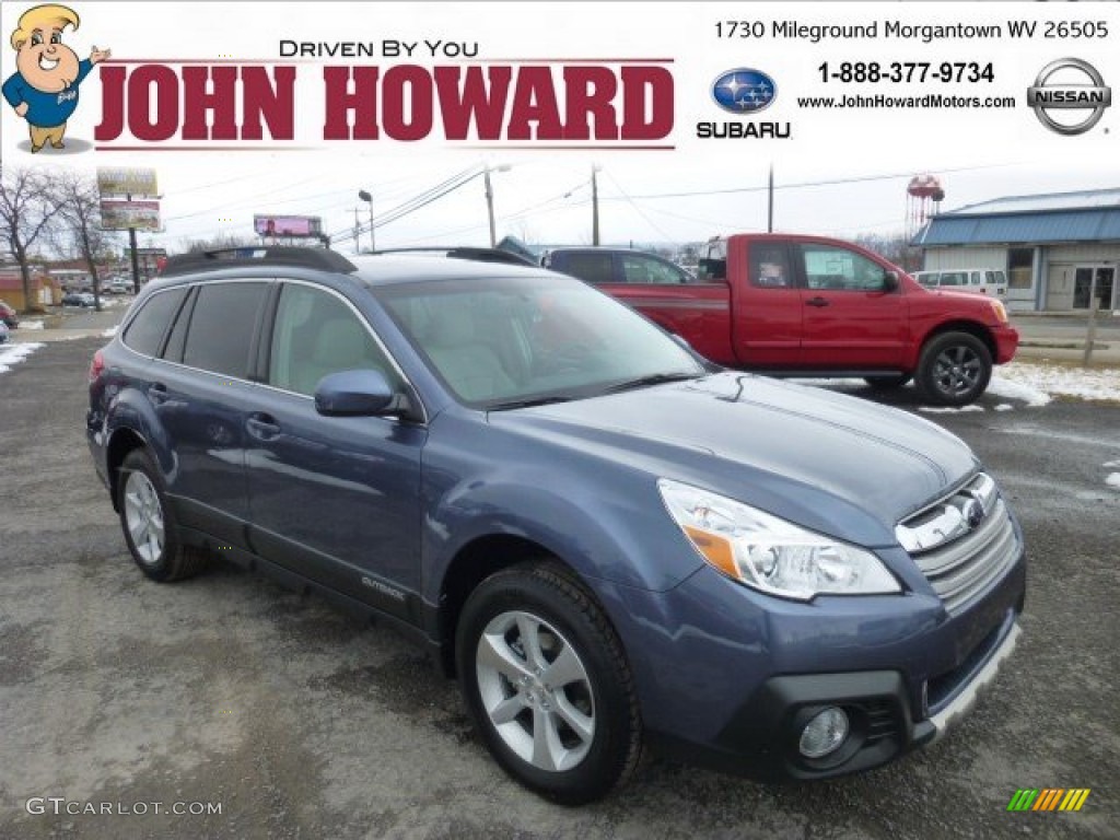 2013 Outback 2.5i Limited - Twilight Blue Metallic / Warm Ivory Leather photo #1