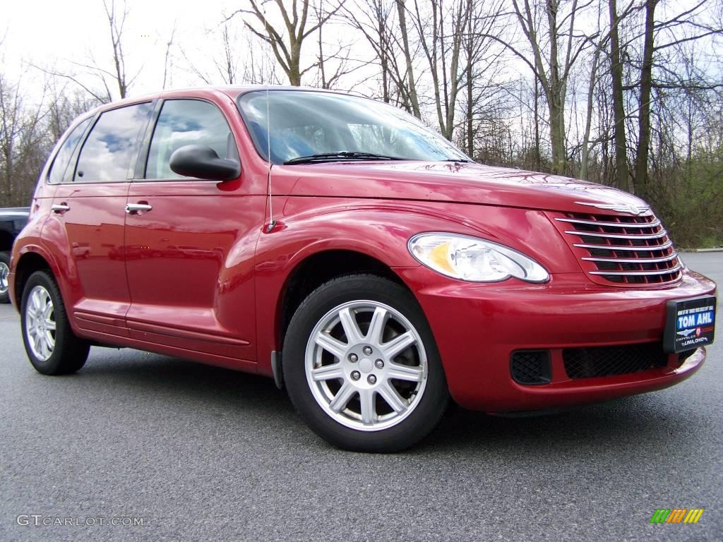 2007 PT Cruiser  - Inferno Red Crystal Pearl / Pastel Slate Gray photo #8