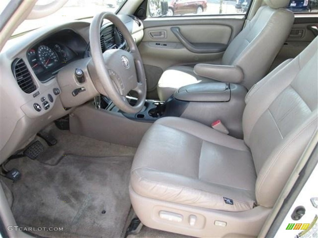 2005 Tundra Limited Double Cab - Natural White / Taupe photo #10