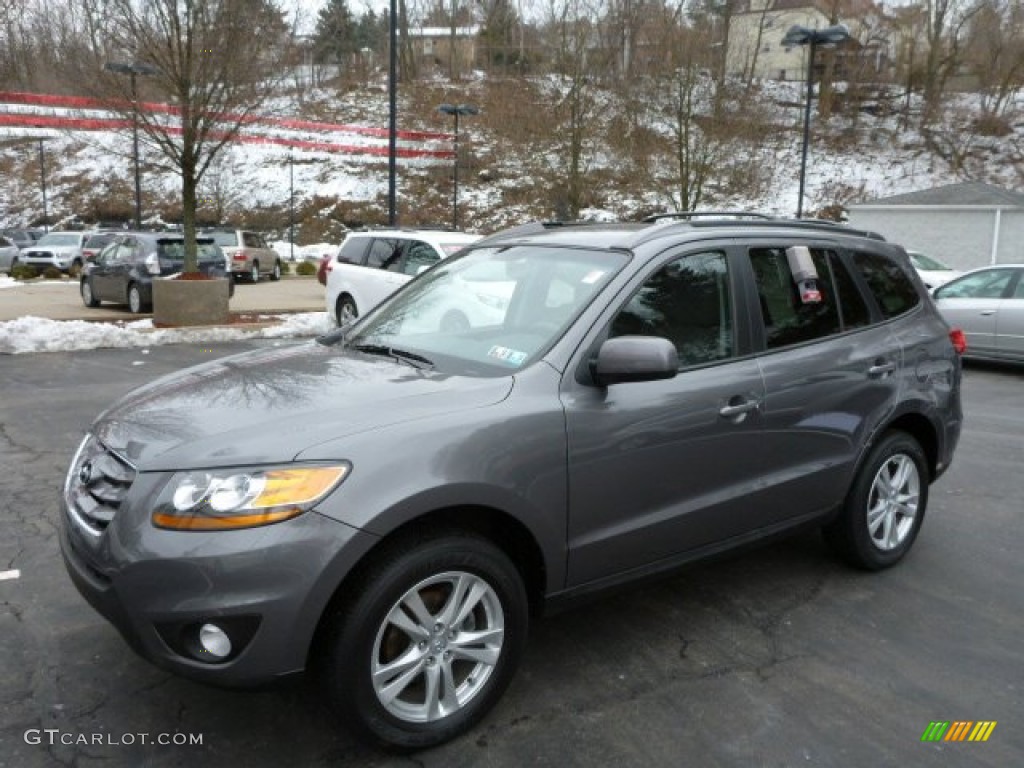Harbor Gray Metallic 2010 Hyundai Santa Fe SE 4WD Exterior Photo #78089515