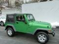 Electric Lime Green Pearl 2005 Jeep Wrangler X 4x4 Exterior