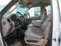 Medium Stone Grey 2008 Ford F450 Super Duty XL Crew Cab 4x4 Chassis Interior Color