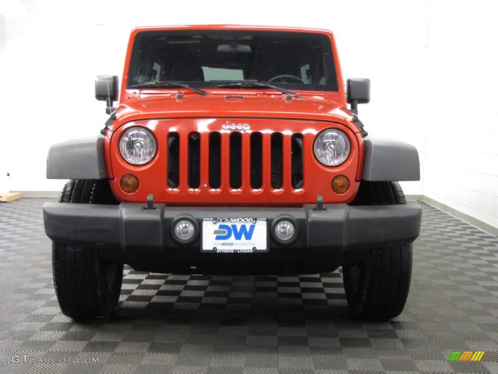 2011 Wrangler Unlimited Sport S 4x4 - Flame Red / Black photo #2