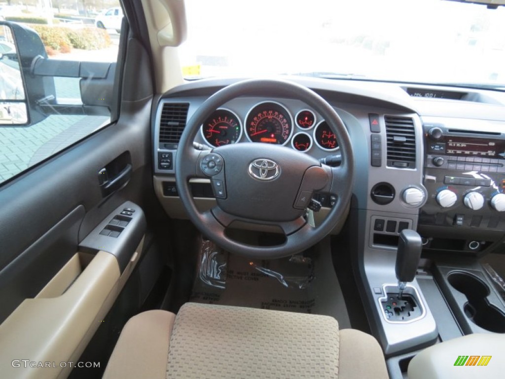 2011 Tundra TRD Double Cab - Super White / Sand Beige photo #26