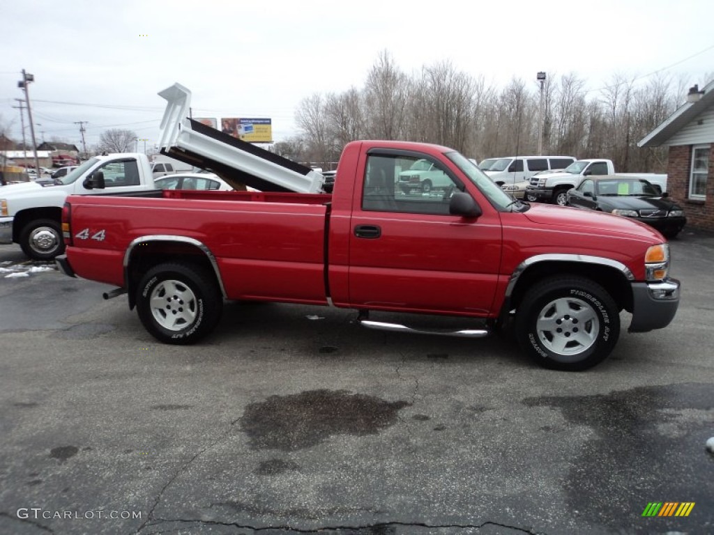 2005 Sierra 1500 Work Truck Regular Cab 4x4 - Fire Red / Dark Pewter photo #18