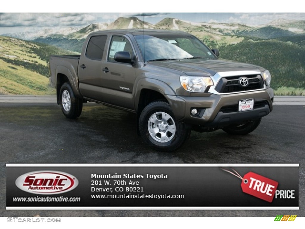 2013 Tacoma V6 SR5 Double Cab 4x4 - Pyrite Mica / Graphite photo #1