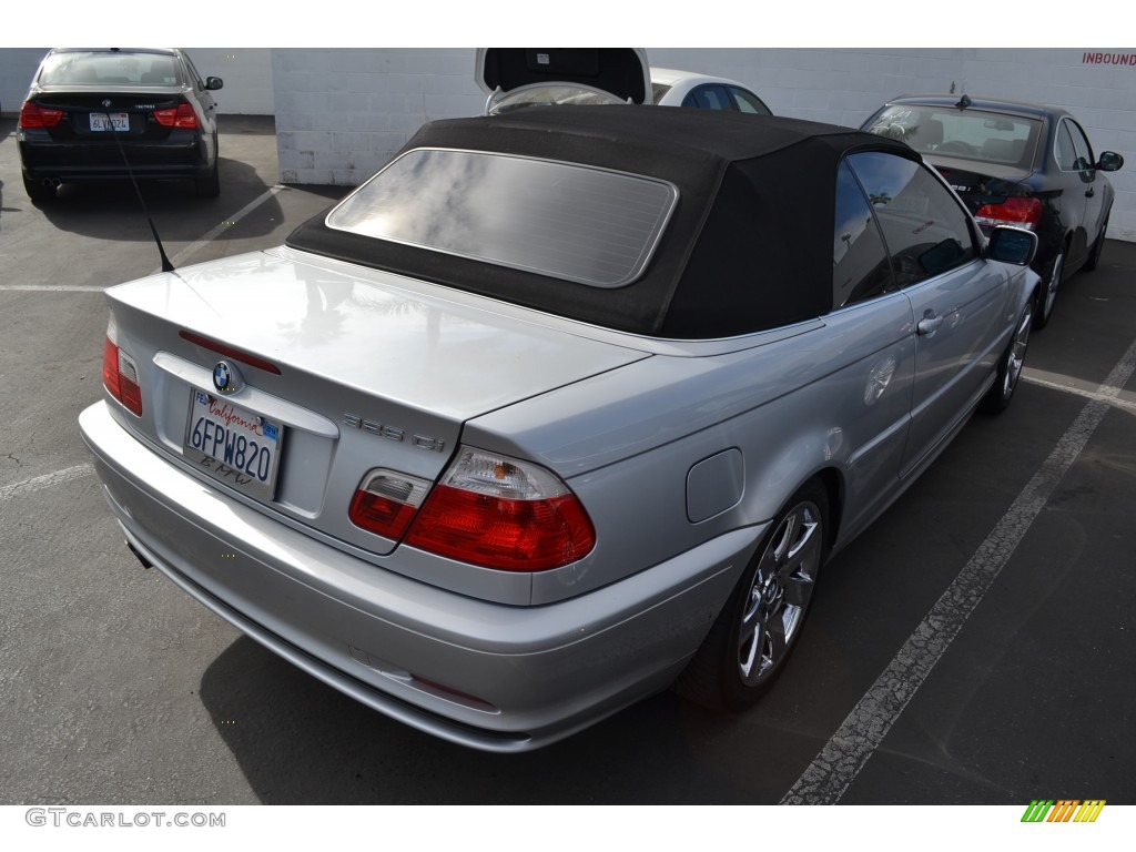 2002 3 Series 325i Convertible - Titanium Silver Metallic / Grey photo #3