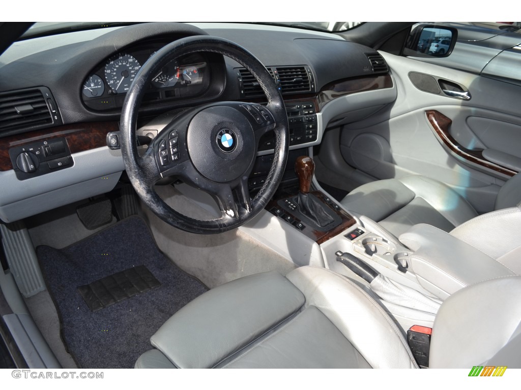 2002 3 Series 325i Convertible - Titanium Silver Metallic / Grey photo #7