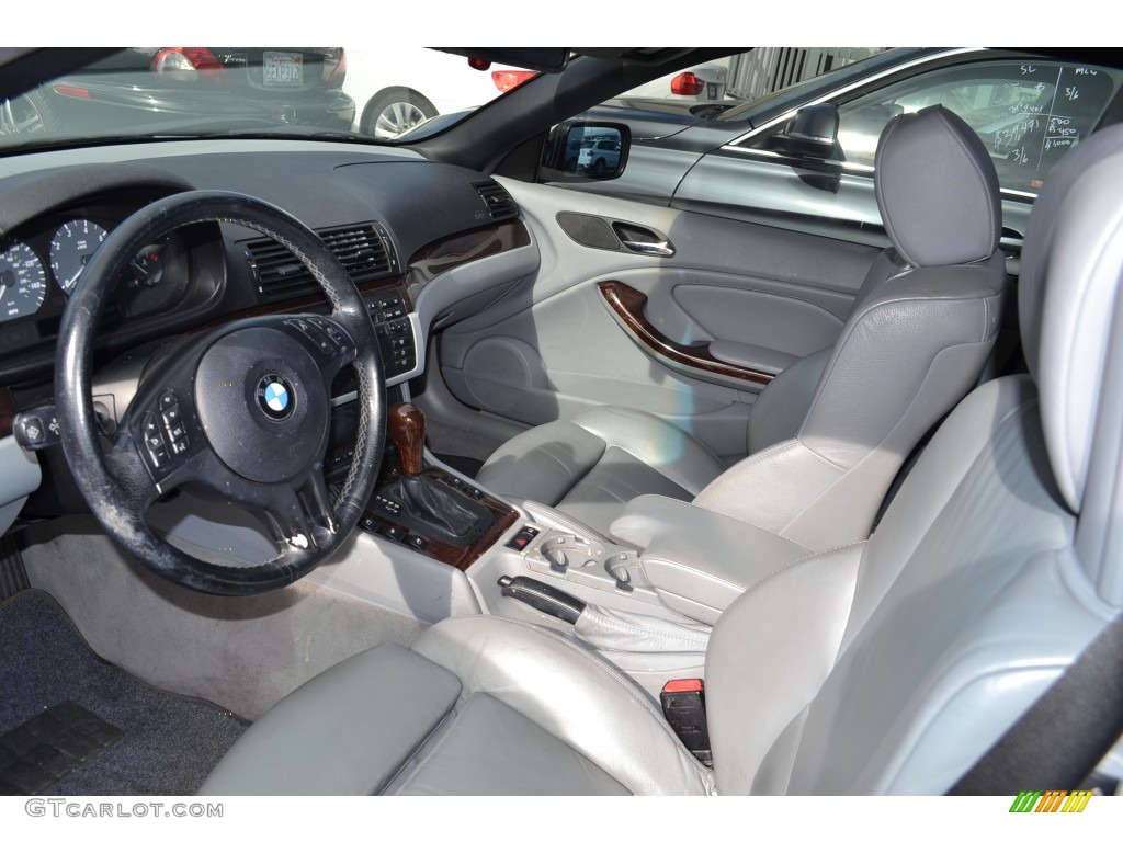 2002 3 Series 325i Convertible - Titanium Silver Metallic / Grey photo #8