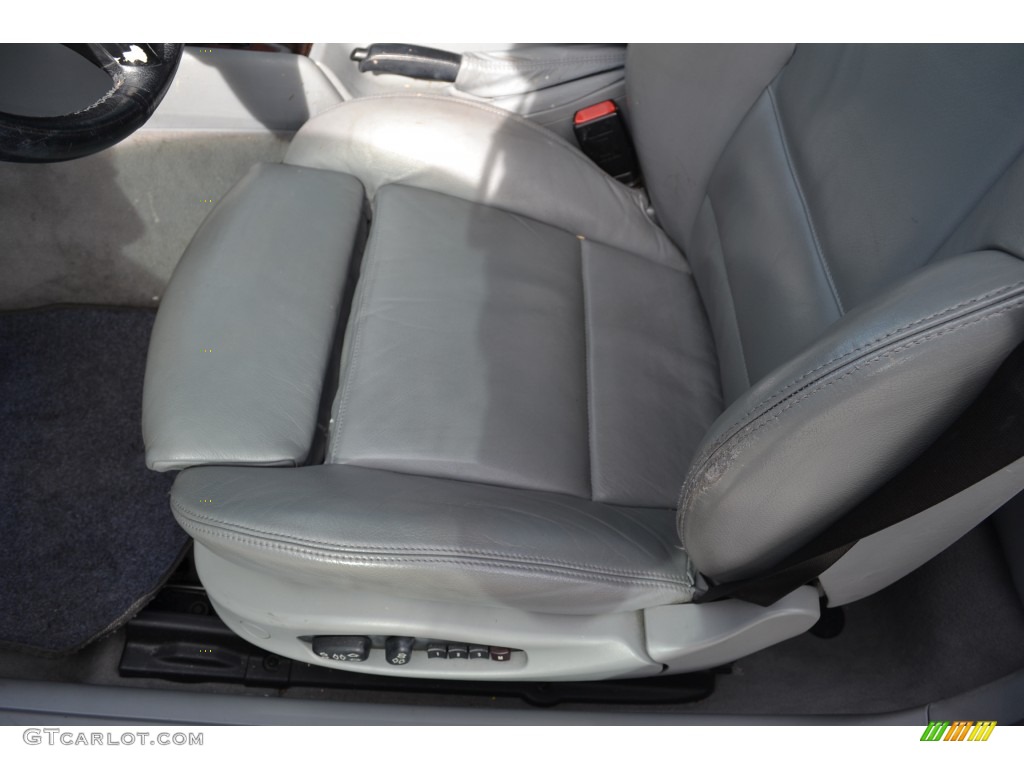 2002 3 Series 325i Convertible - Titanium Silver Metallic / Grey photo #10