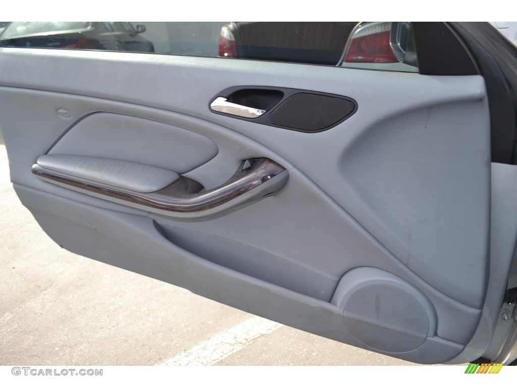 2002 3 Series 325i Convertible - Titanium Silver Metallic / Grey photo #23