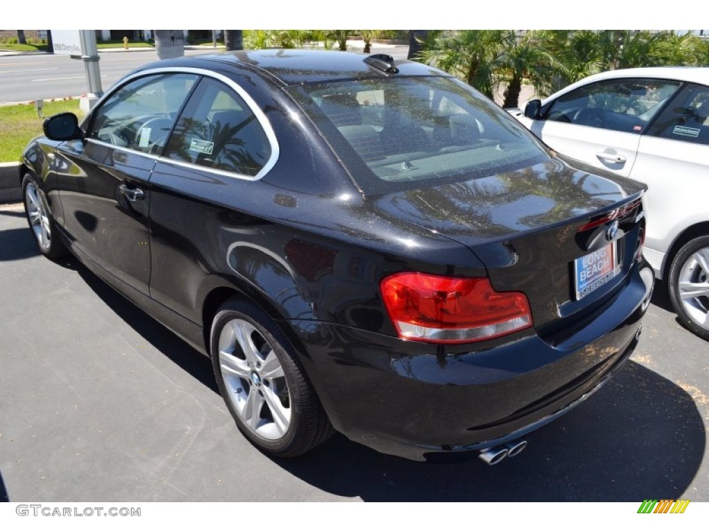 2012 1 Series 128i Coupe - Jet Black / Black photo #4