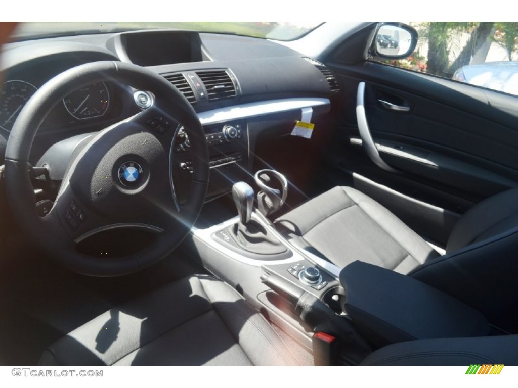 2012 1 Series 128i Coupe - Jet Black / Black photo #5