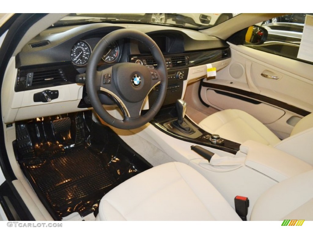 Cream Beige Interior 2012 BMW 3 Series 328i Coupe Photo #78094047