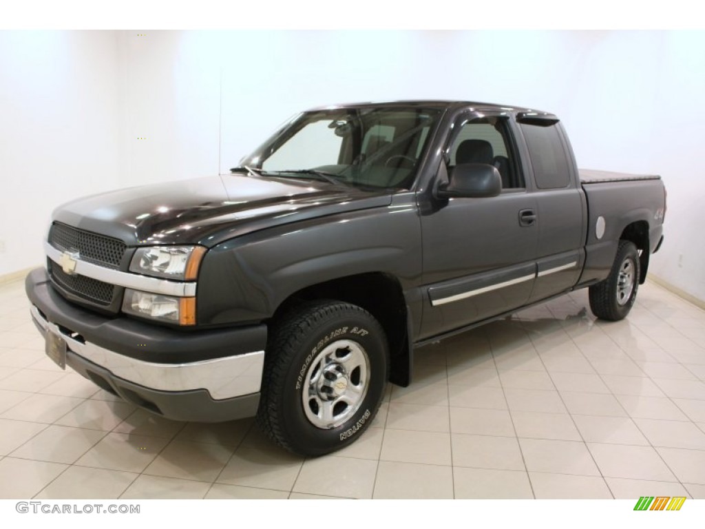 Dark Gray Metallic 2004 Chevrolet Silverado 1500 LT Extended Cab 4x4 Exterior Photo #78094138