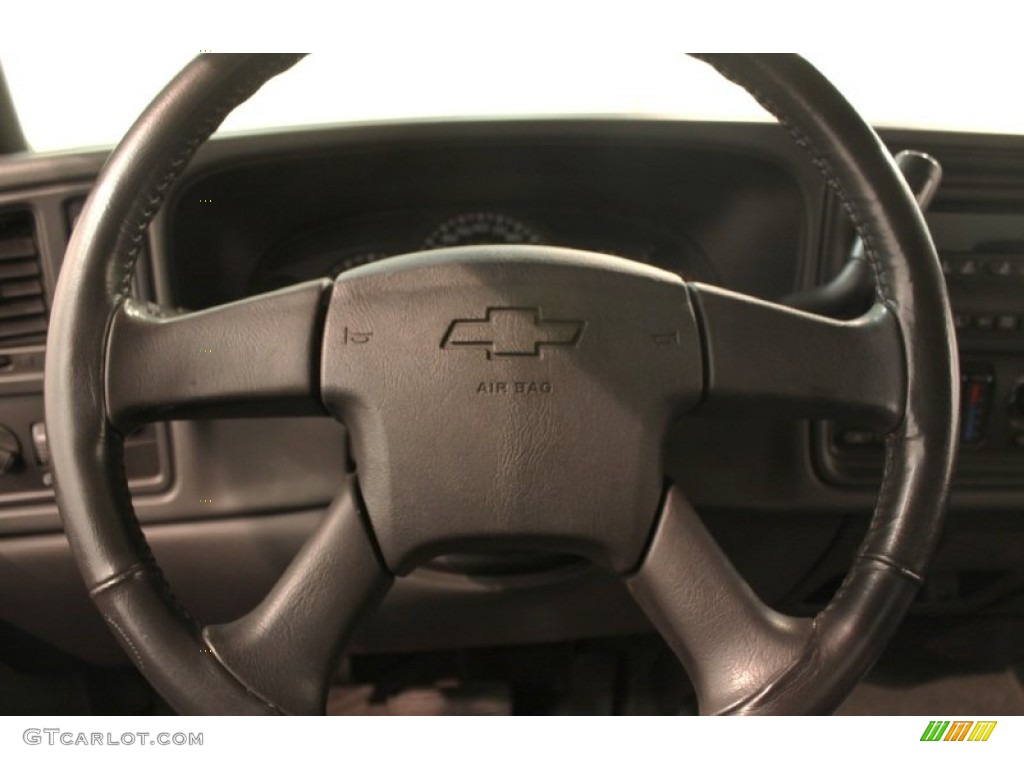 2004 Chevrolet Silverado 1500 LT Extended Cab 4x4 Dark Charcoal Steering Wheel Photo #78094178