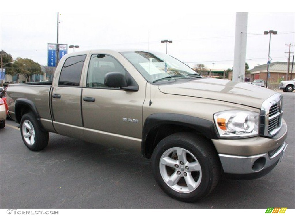 2008 Ram 1500 Lone Star Edition Quad Cab 4x4 - Light Khaki Metallic / Medium Slate Gray photo #24