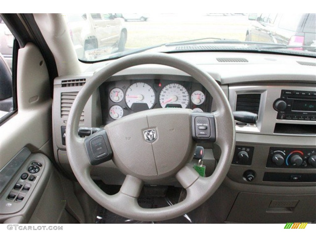 2008 Ram 1500 Lone Star Edition Quad Cab 4x4 - Light Khaki Metallic / Medium Slate Gray photo #38