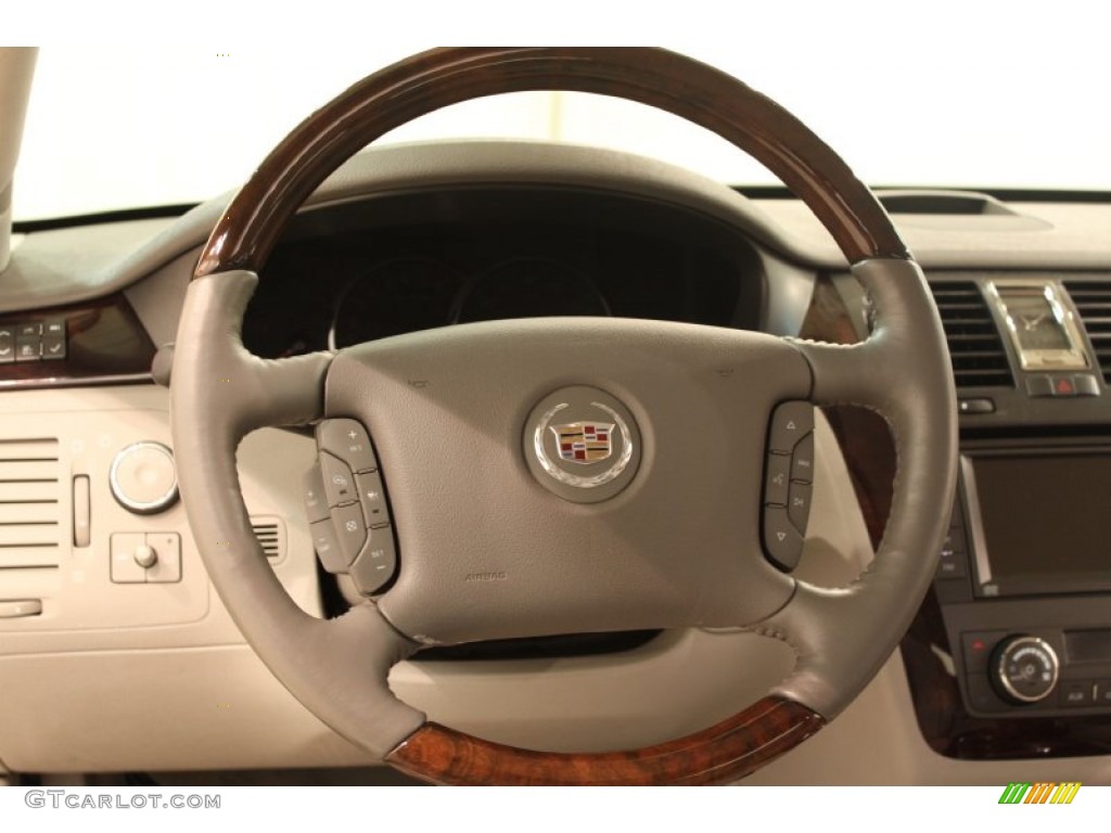 2008 Cadillac DTS Standard DTS Model Cashmere/Cocoa Steering Wheel Photo #78095441