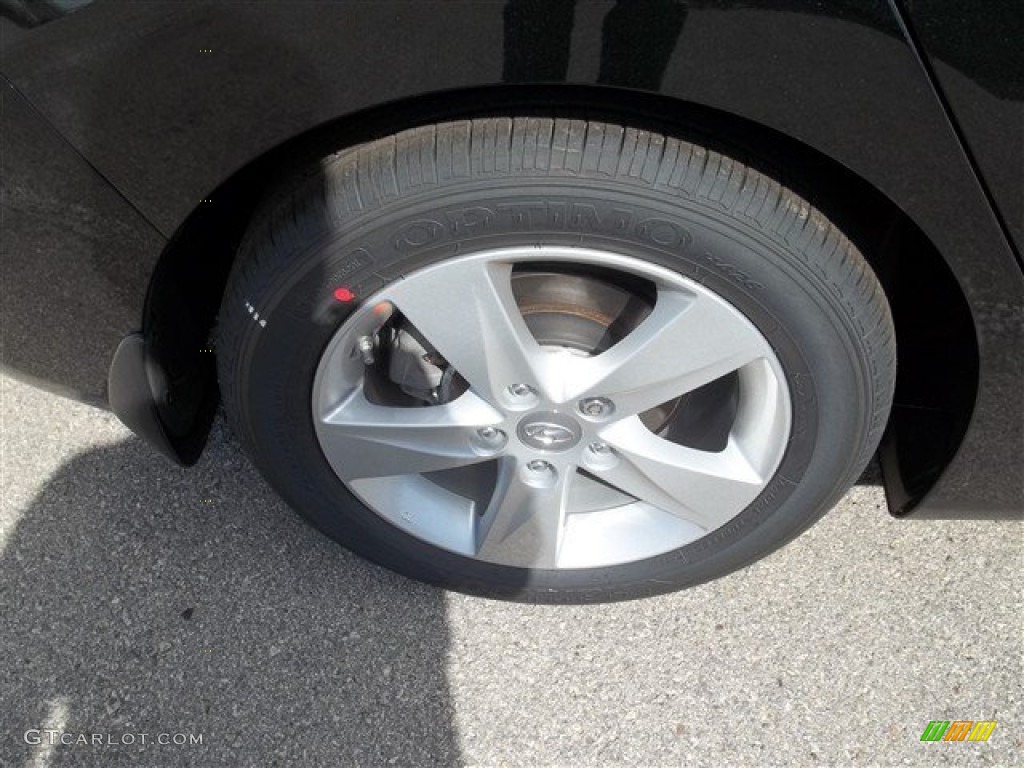 2013 Elantra GLS - Midnight Black / Beige photo #5