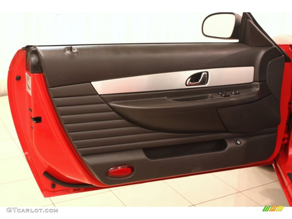 2002 Ford Thunderbird Premium Roadster Torch Red Door Panel Photo #78096678