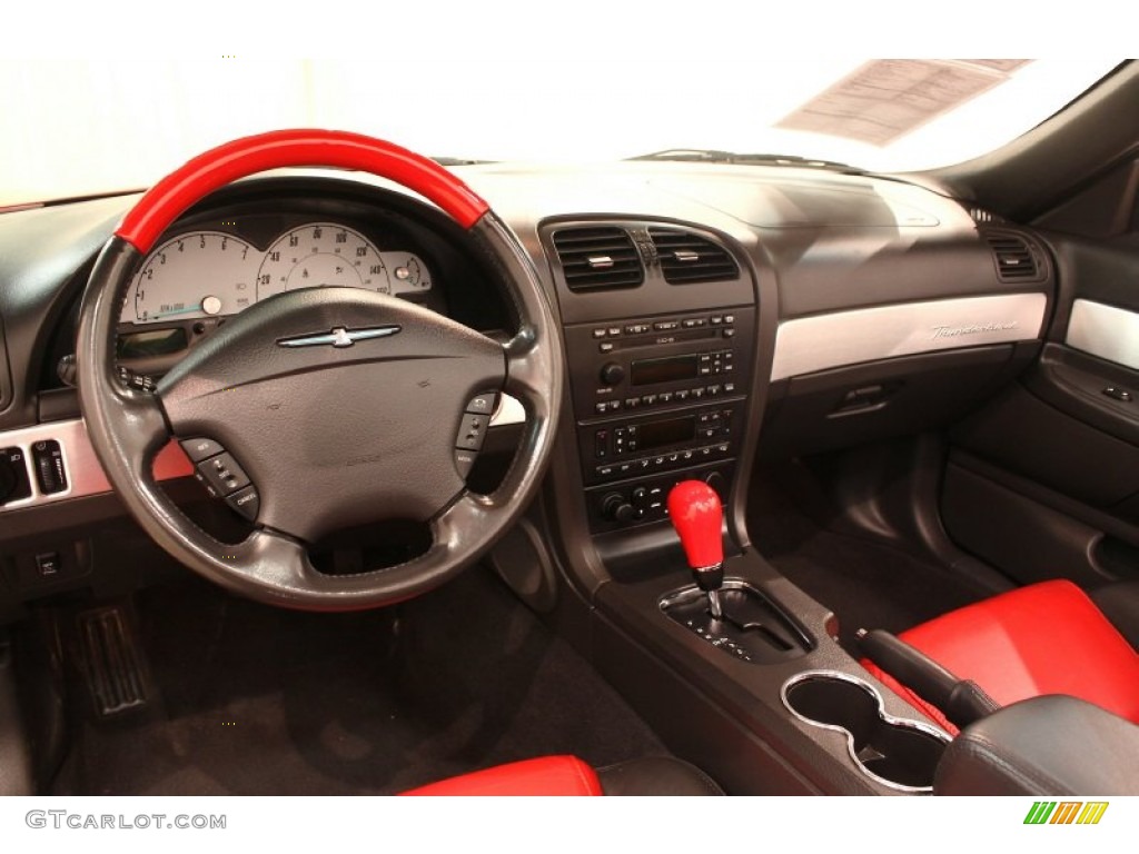 2002 Ford Thunderbird Premium Roadster Torch Red Dashboard Photo #78096725