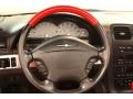 2002 Ford Thunderbird Torch Red Interior Steering Wheel Photo