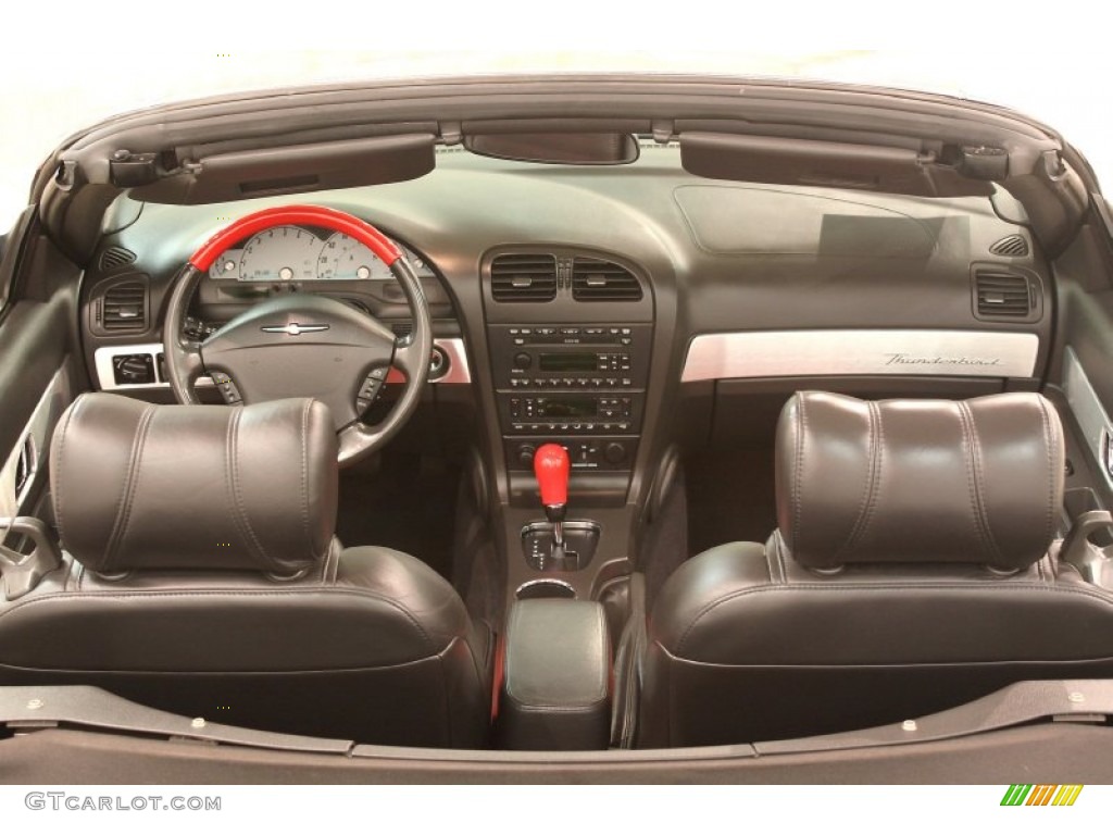 Torch Red Interior 2002 Ford Thunderbird Premium Roadster Photo #78096882