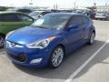 2013 Marathon Blue Hyundai Veloster   photo #2