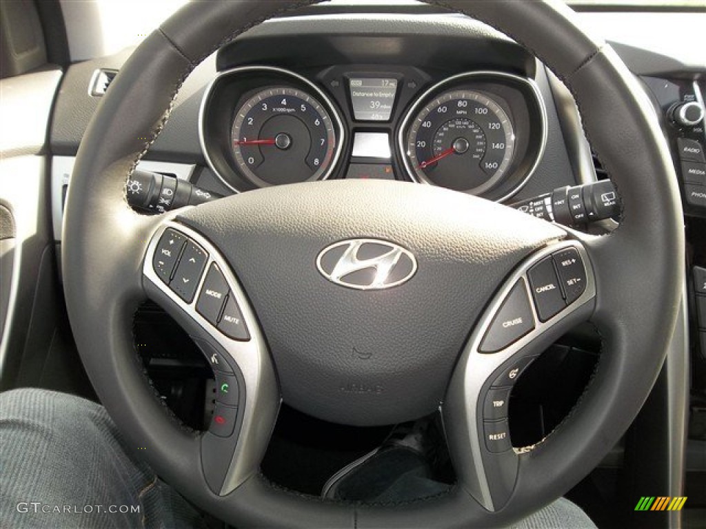 2013 Elantra GT - Titanium Gray Metallic / Black photo #17