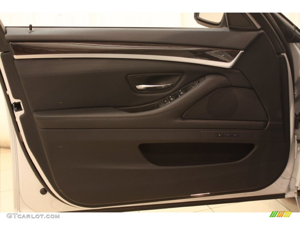 2012 BMW 5 Series 535i xDrive Sedan Black Door Panel Photo #78098697