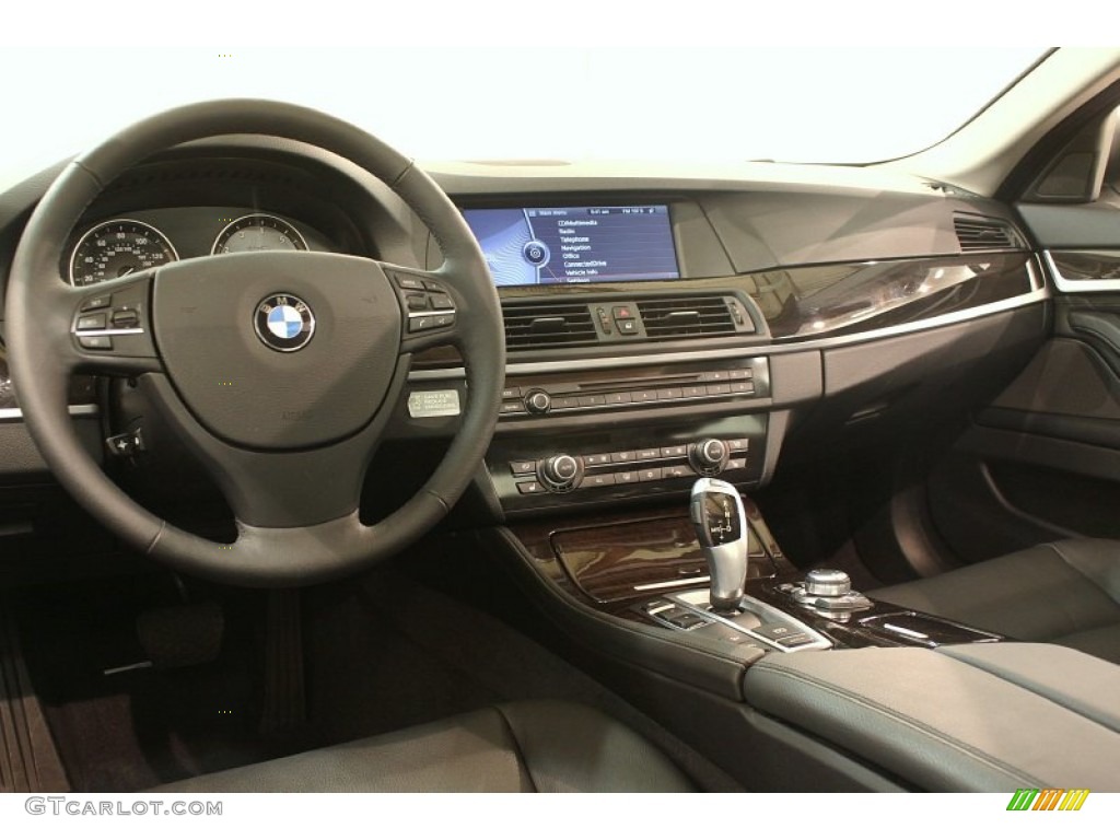 2012 BMW 5 Series 535i xDrive Sedan Black Dashboard Photo #78098755