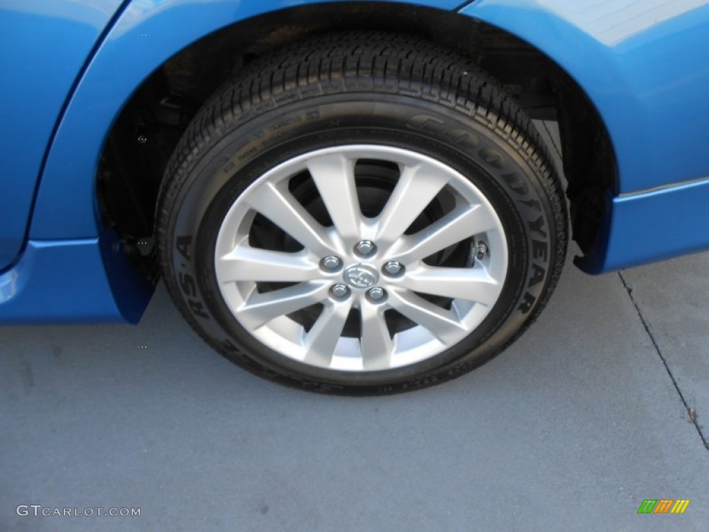 2010 Corolla S - Blue Streak Metallic / Dark Charcoal photo #13